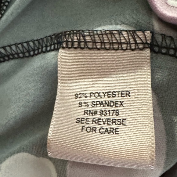 Philosophy XL elastic waist black floral skirt - Picture 4 of 5